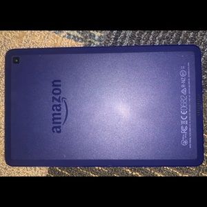 amazon kindle fire tablet (with case and charger)